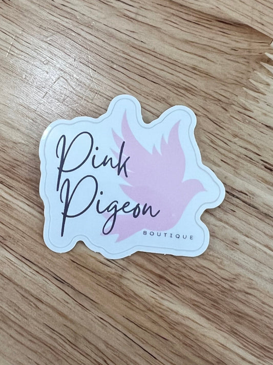 Pink Pigeon Boutique Die-Cut Sticker