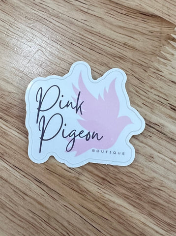 Pink Pigeon Boutique Die-Cut Sticker