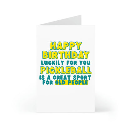 Pickleball Birthday Cards Pickleball Gifts - Greeting Cards