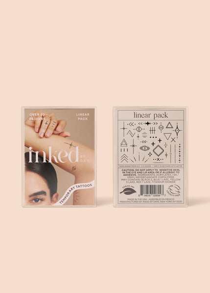 Inked by Dani - Linear Pack - Temporary Tattoos