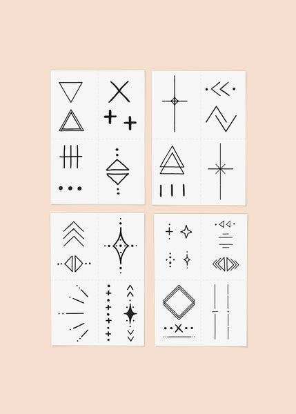 Inked by Dani - Linear Pack - Temporary Tattoos
