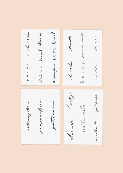 Inked by Dani - Statement Pack - Temporary Tattoos