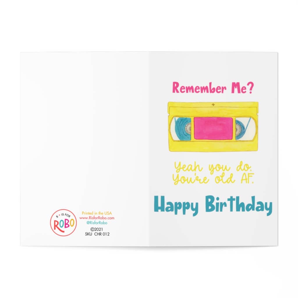90s Retro Birthday Card Funny Cards Birthday Gifts Nostalgia