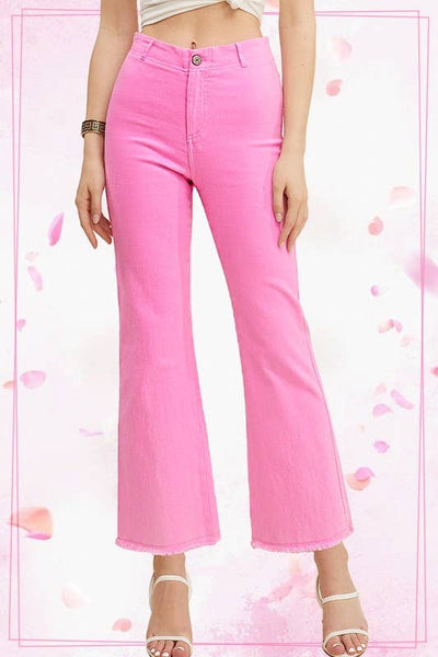 Candy Pink Soft Washed All Season Stretchy Pants