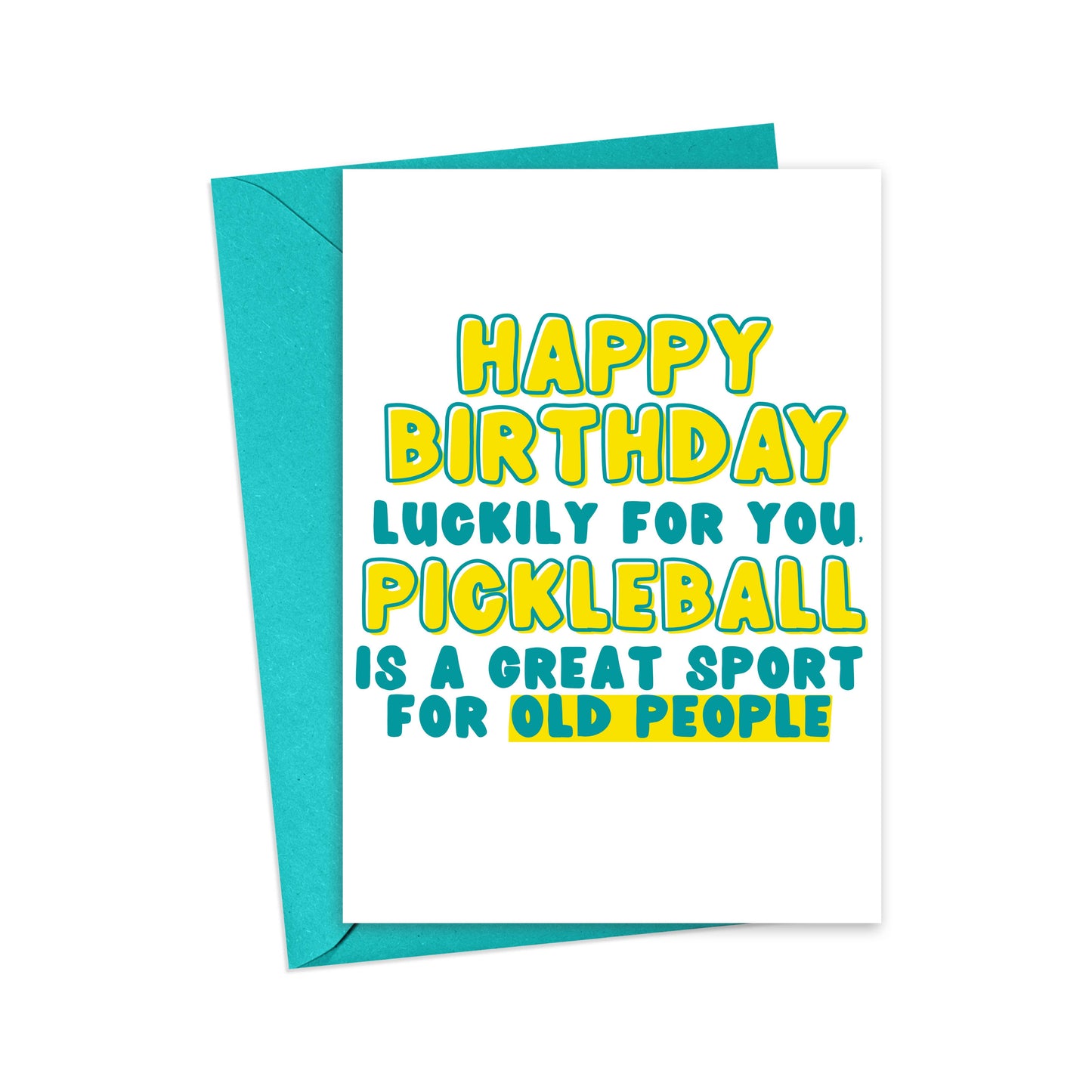 Pickleball Birthday Cards Pickleball Gifts - Greeting Cards