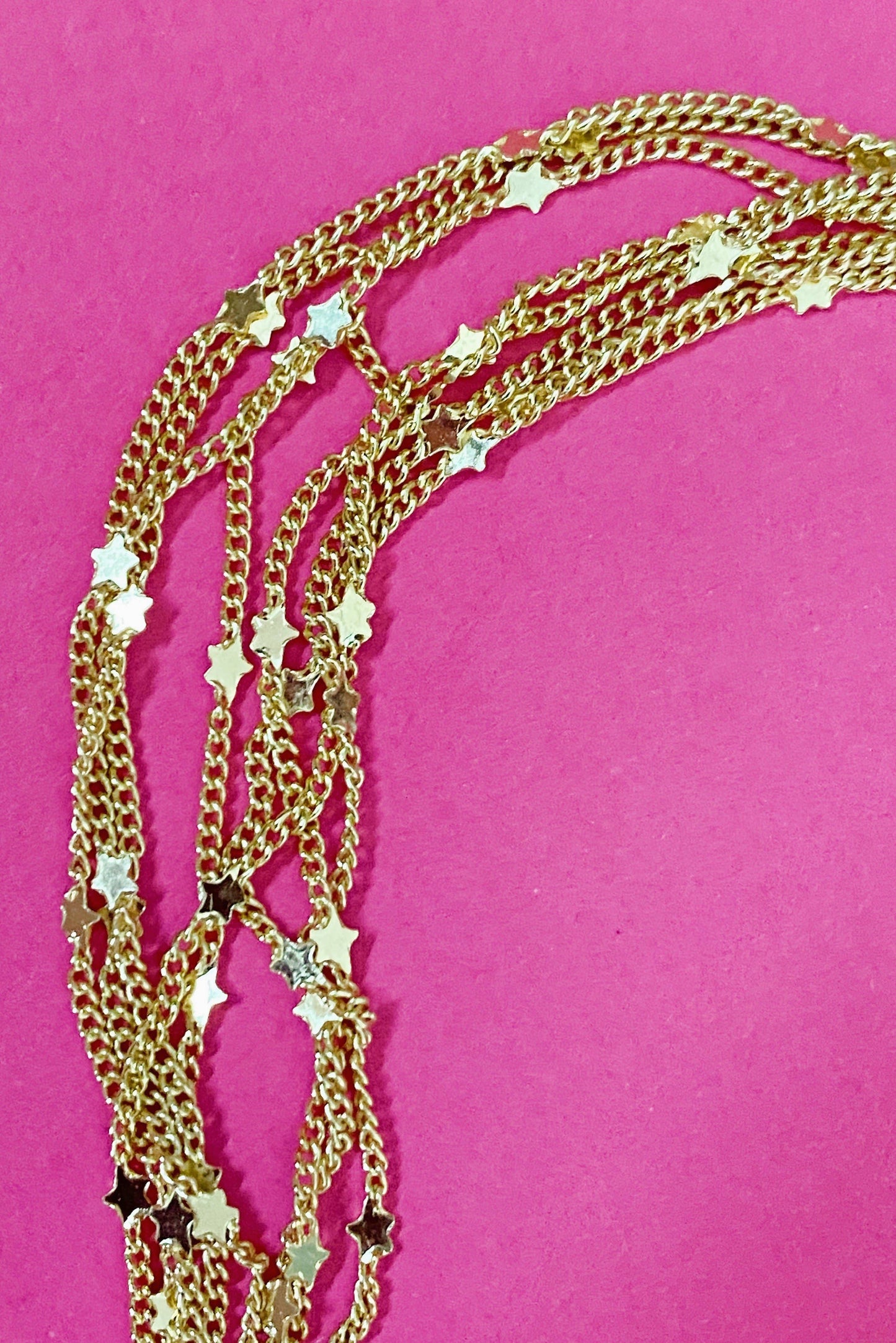 Gold Tiny Stars Convertible Necklace (Or Bracelet)
