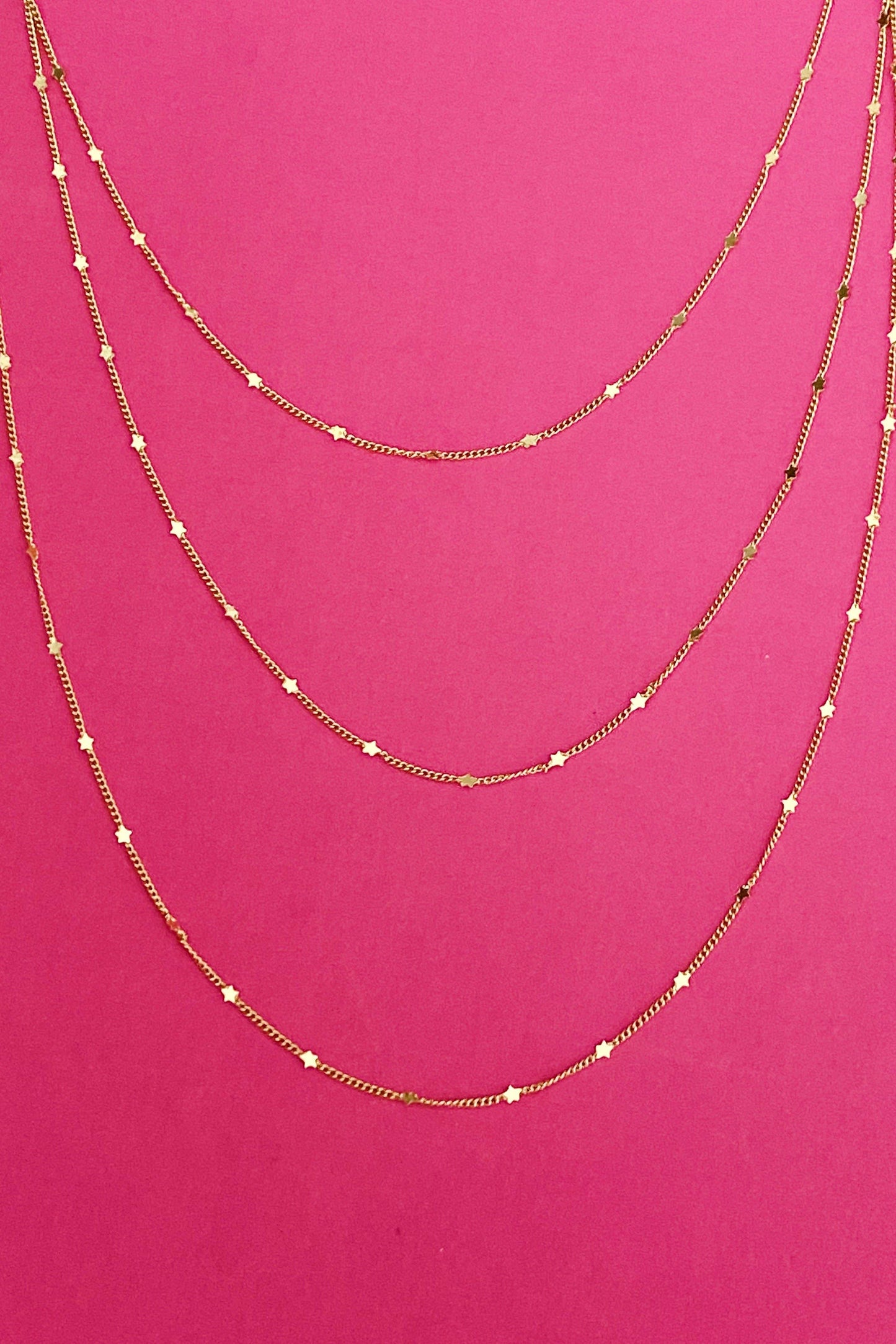 Gold Tiny Stars Convertible Necklace (Or Bracelet)