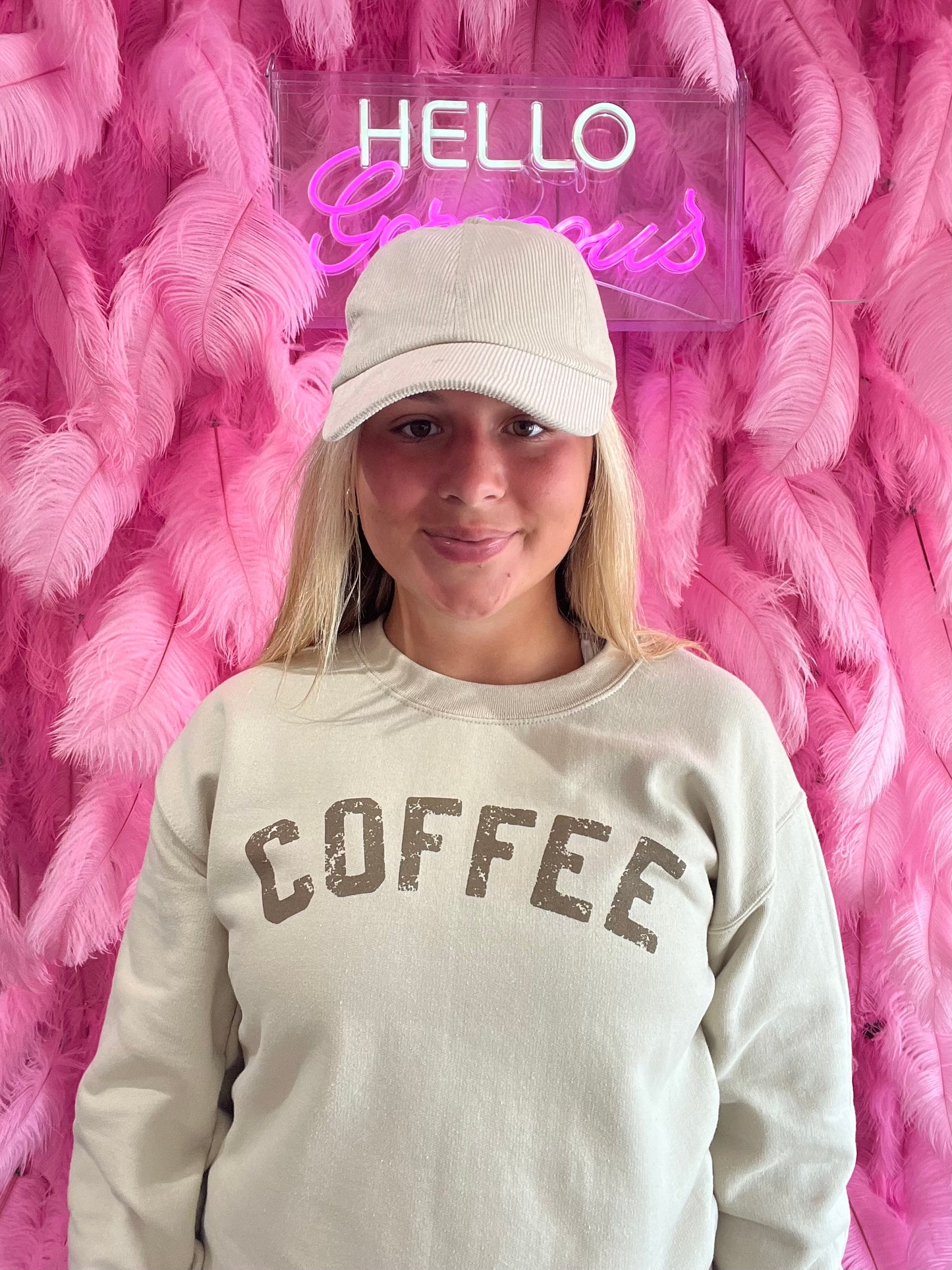 Sand "Coffee" Crewneck Sweatshirt (Includes Plus!)