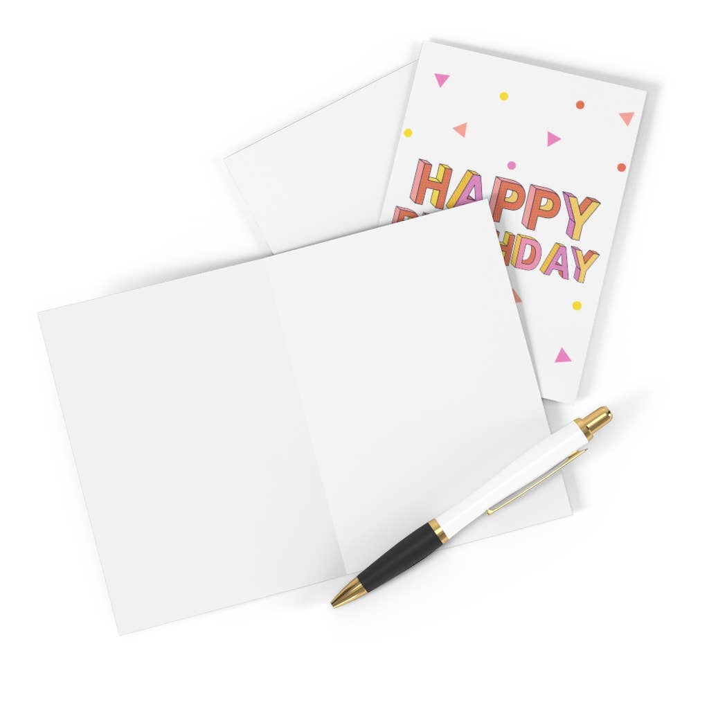 90s Retro Birthday Cards - Modern Greeting Cards for Women
