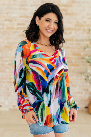 All Over The World Scoop Neck Blouse (ONLINE EXCLUSIVE!)