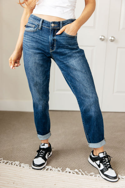 London Midrise Cuffed Boyfriend Jeans (ONLINE EXCLUSIVE!)