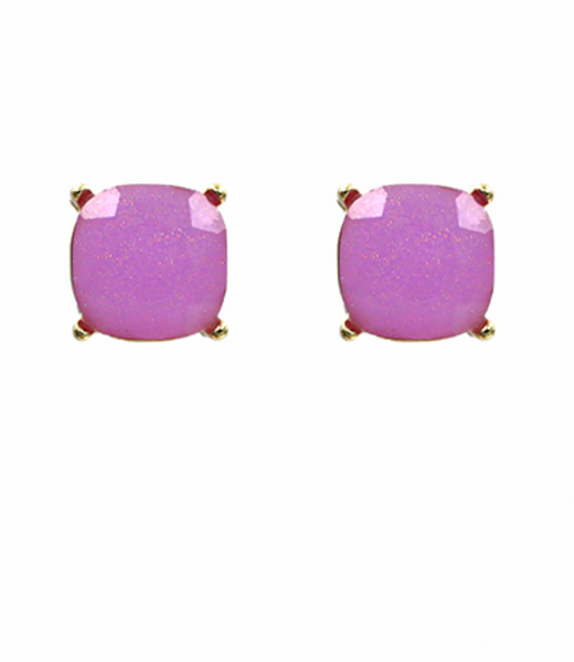 Glitter Glass Stud Earrings (7 Colors Available)