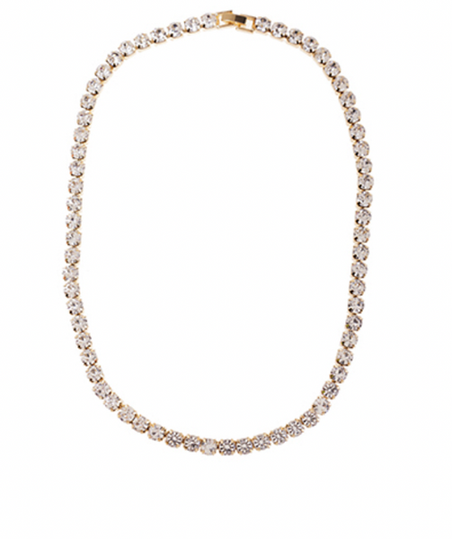 Tennis Necklace (6mm 18in) (Available in Gold or Silver Finish)
