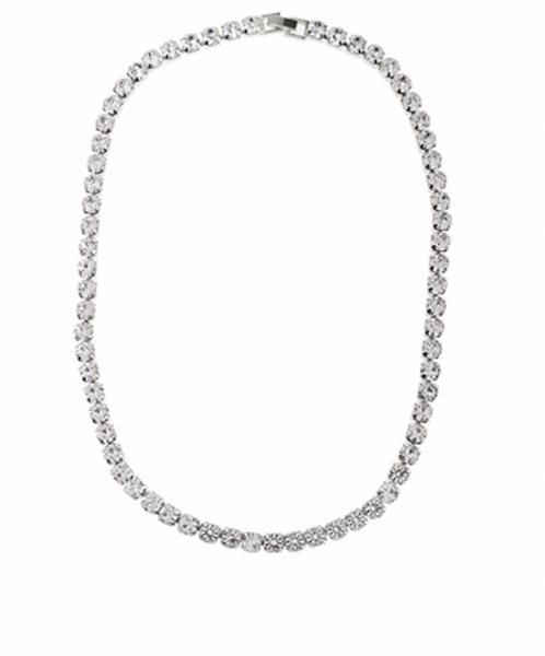 Tennis Necklace (6mm 18in) (Available in Gold or Silver Finish)