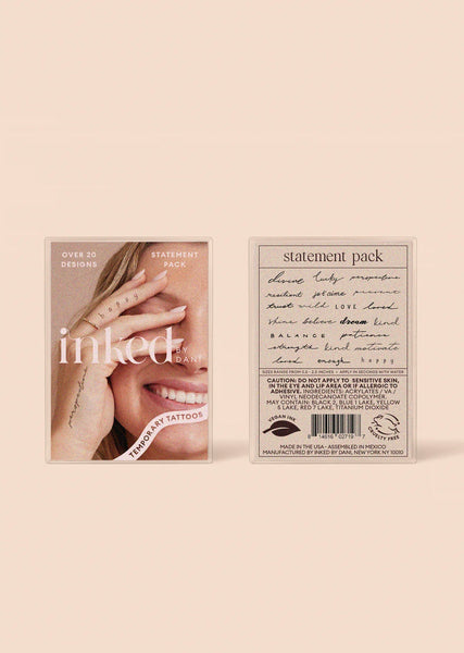 Inked by Dani - Statement Pack - Temporary Tattoos