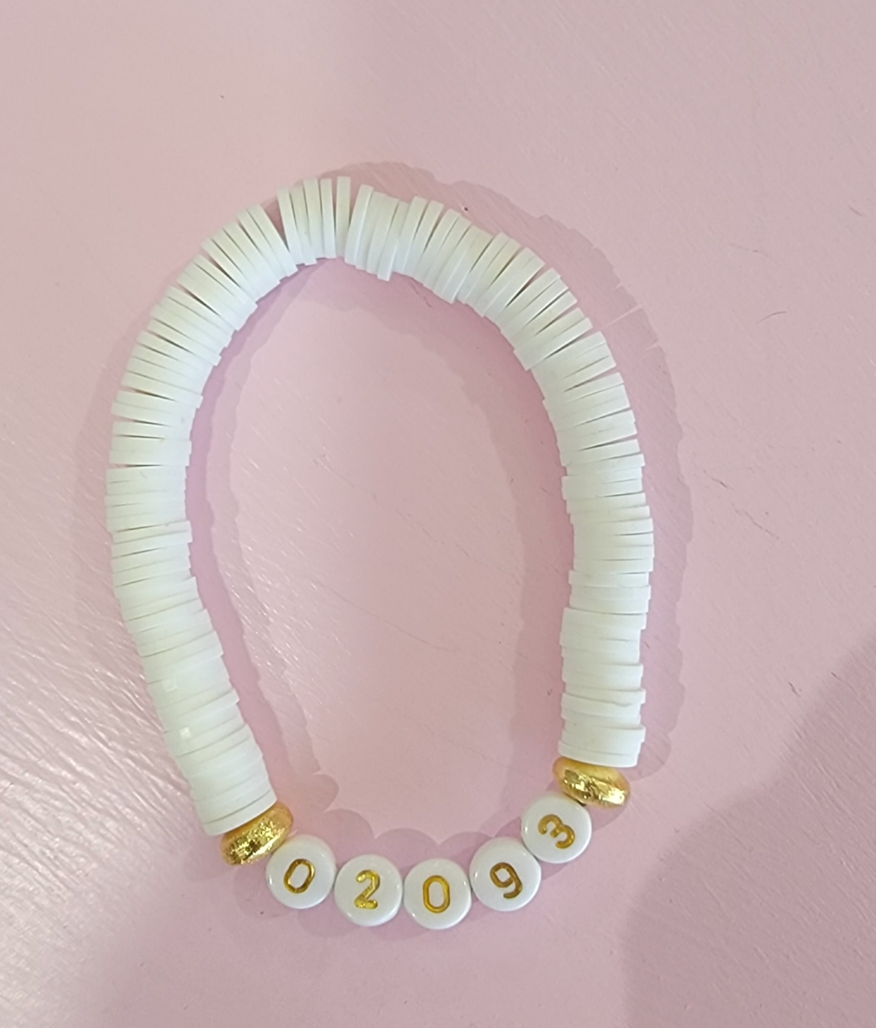 The Wrentham White Colette Bead Bracelet