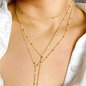 Gold Tiny Stars Convertible Necklace (Or Bracelet)