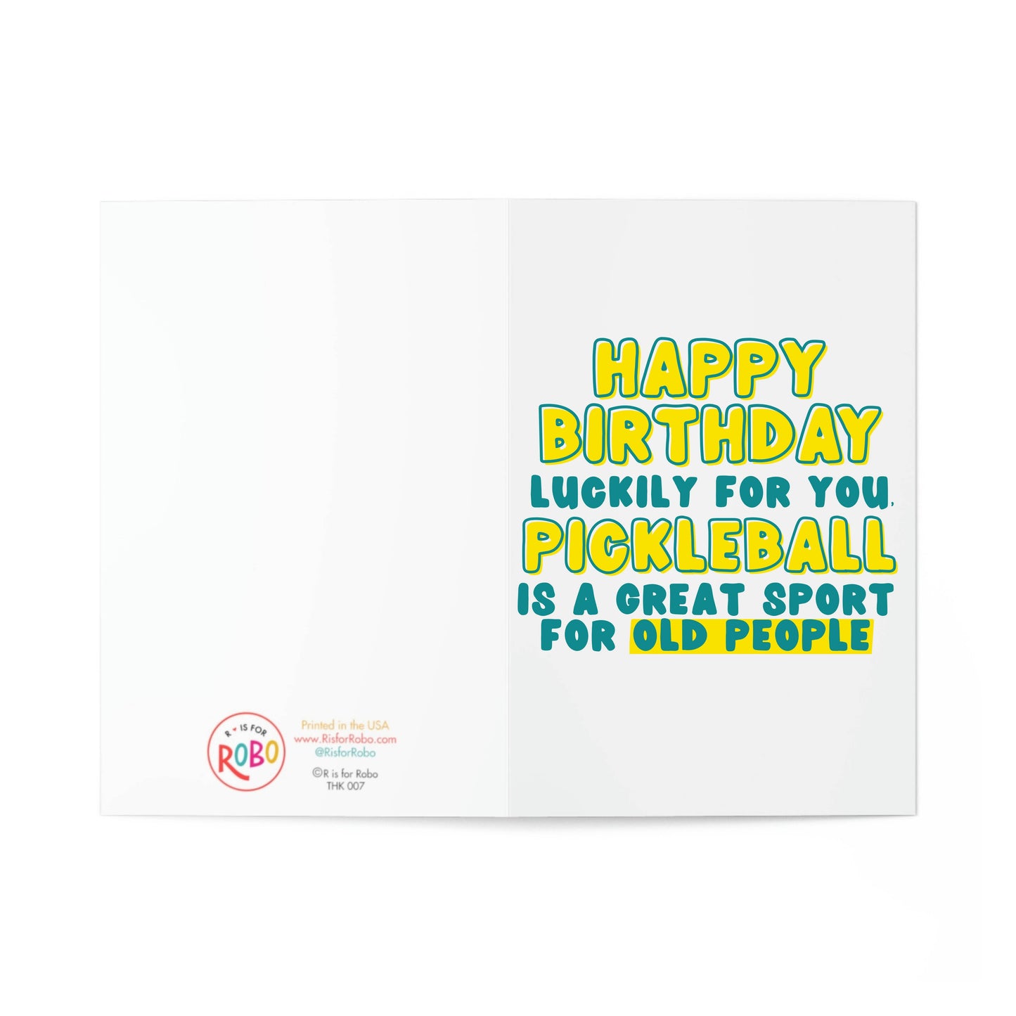 Pickleball Birthday Cards Pickleball Gifts - Greeting Cards