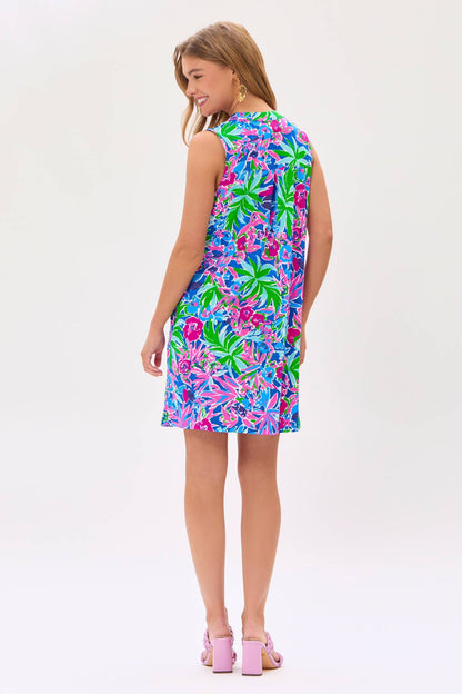 Tropical Summer Floral Mini Dress