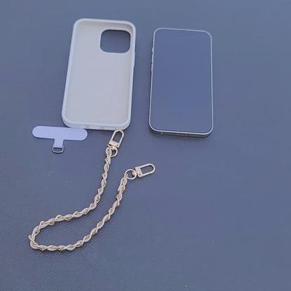 Hot Pink Vegan Leather Phone Chain - Wristlet Style