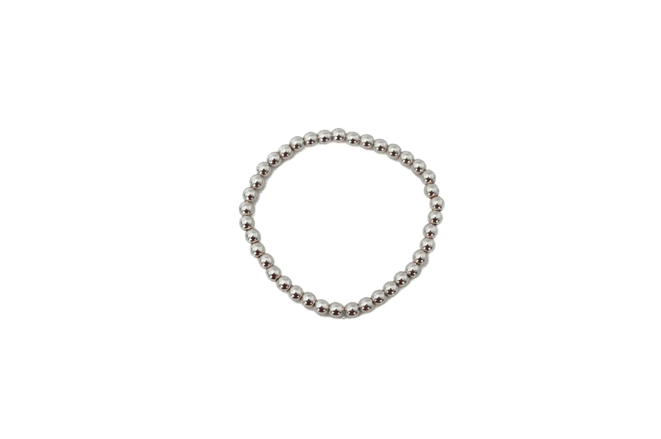 The Silver - 4MM Bead Bracelet