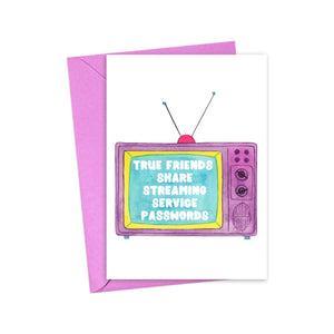 True Friends Funny Friendship Card for Best Friend