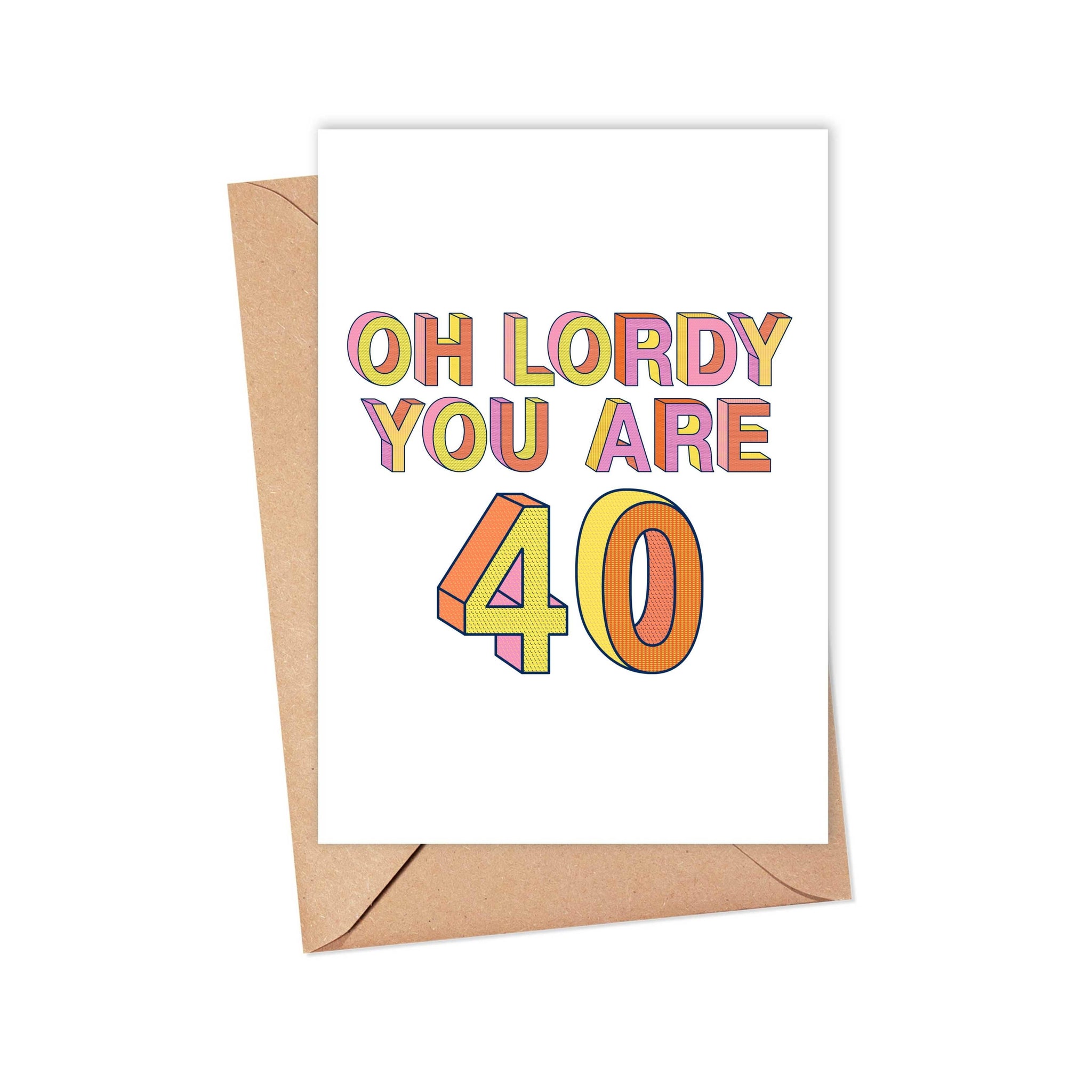 40th Birthday Card - Funny Milestone Birthday Cards