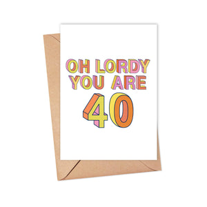40th Birthday Card - Funny Milestone Birthday Cards
