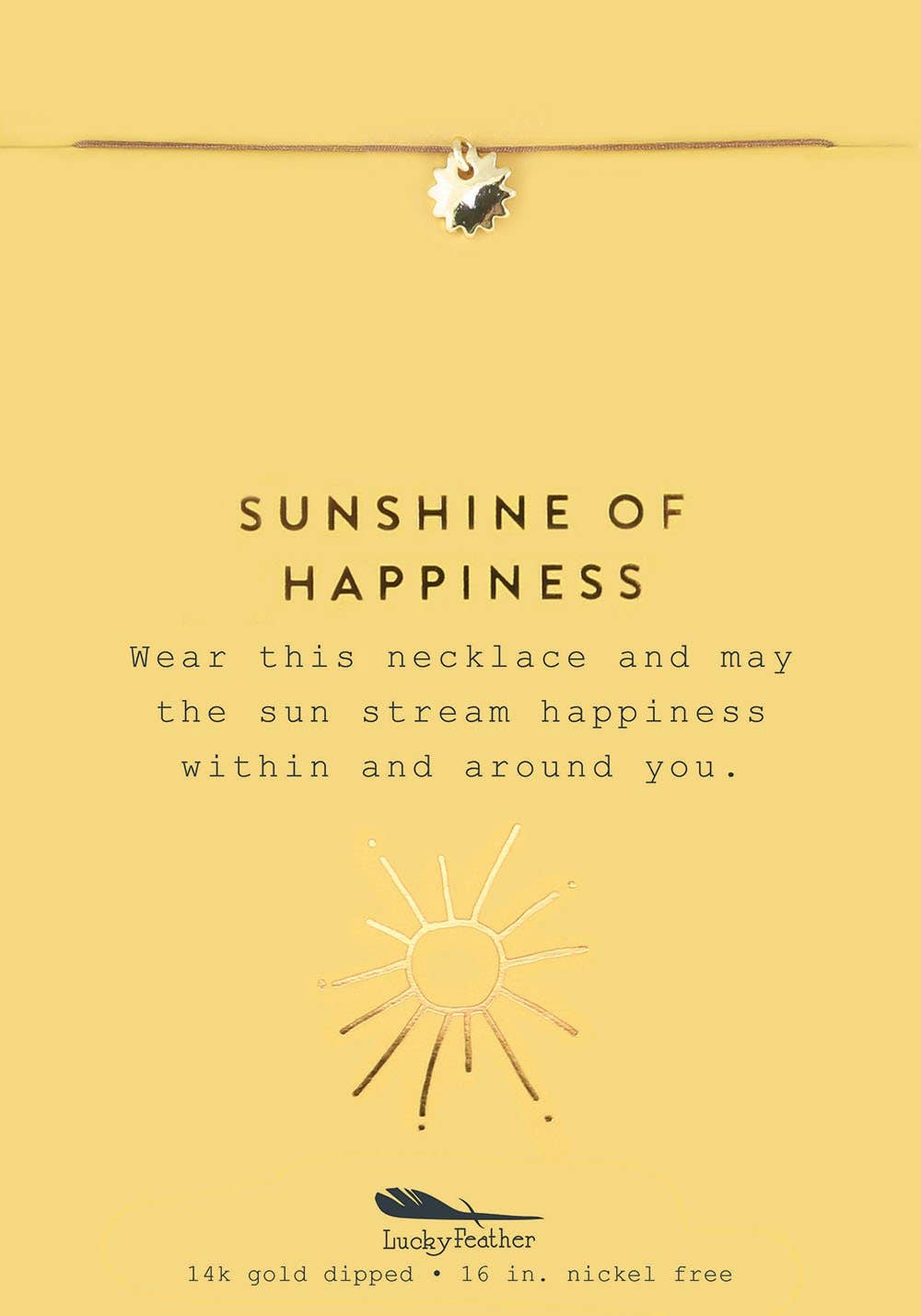 Sunshine of Happiness - New Moon Gold Necklace