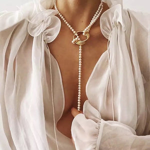 Pearl Lariat Convertible Necklace
