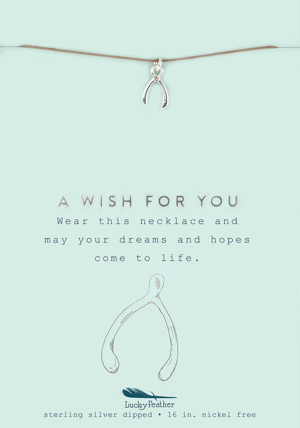 Wish For You - New Moon Silver Necklace