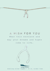 Wish For You - New Moon Silver Necklace
