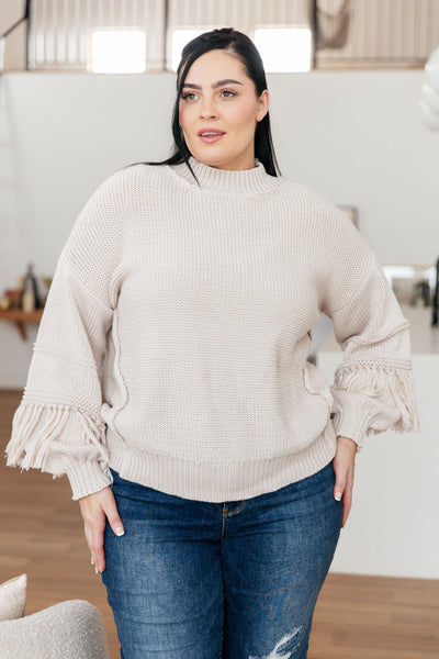 Handle It All Fringe Detail Sweater (ONLINE EXCLUSIVE!)