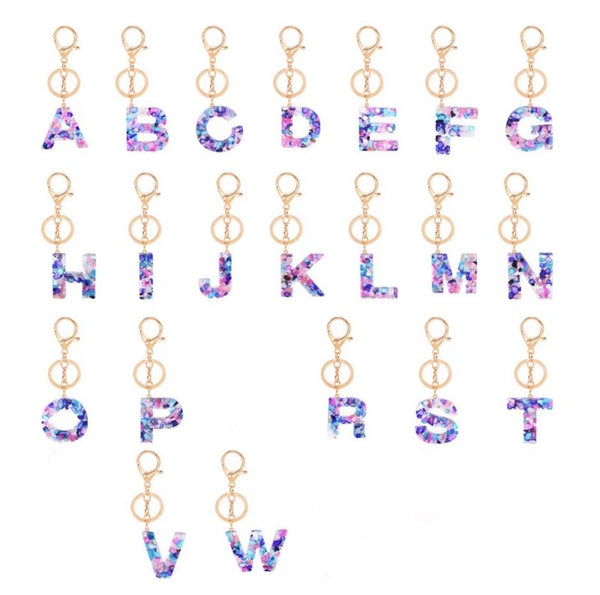 Acrylic Monogram Keychain