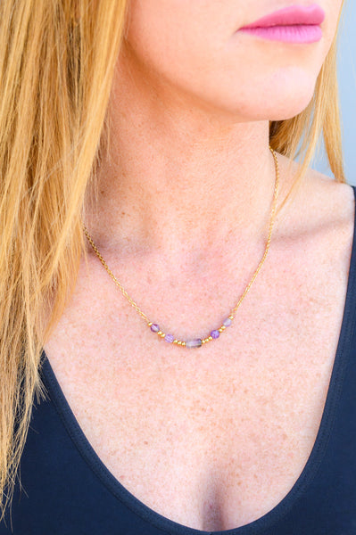Lavender Moments Beaded Necklace (ONLINE EXCLUSIVE!)