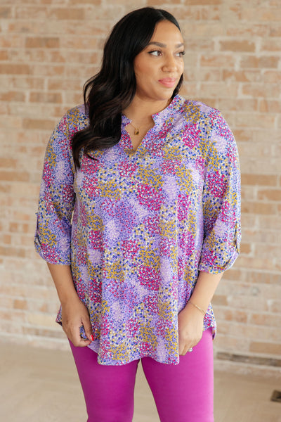 Lizzy Top in Lavender Ditsy Floral (ONLINE EXCLUSIVE!)