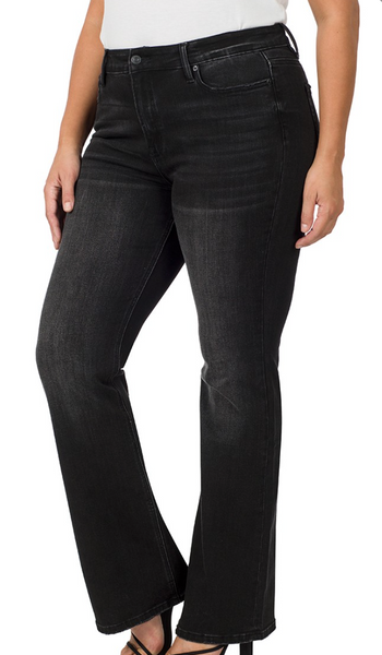 Mid Rise Black Bootcut Jeans (Includes Plus!)