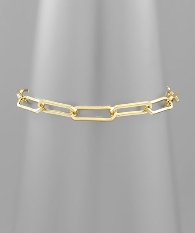 Chain Link Bracelet (Gold or Silver)