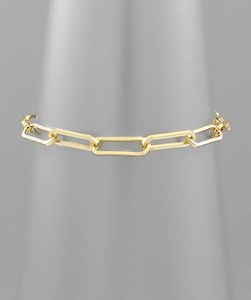 Chain Link Bracelet (Gold or Silver)