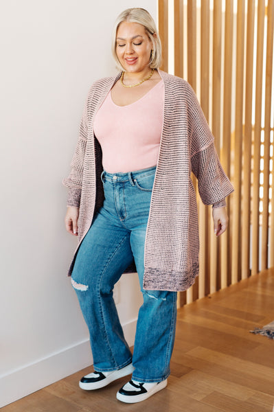 The Way It Was Cardigan in Mauve (ONLINE EXCLUSIVE!)