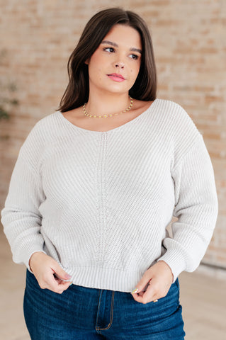 Told You So Ribbed Knit V Neck Sweater (ONLINE EXCLUSIVE!)