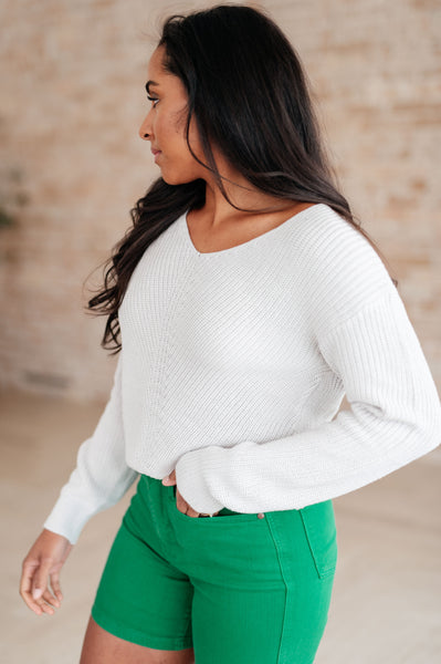 Told You So Ribbed Knit V Neck Sweater (ONLINE EXCLUSIVE!)
