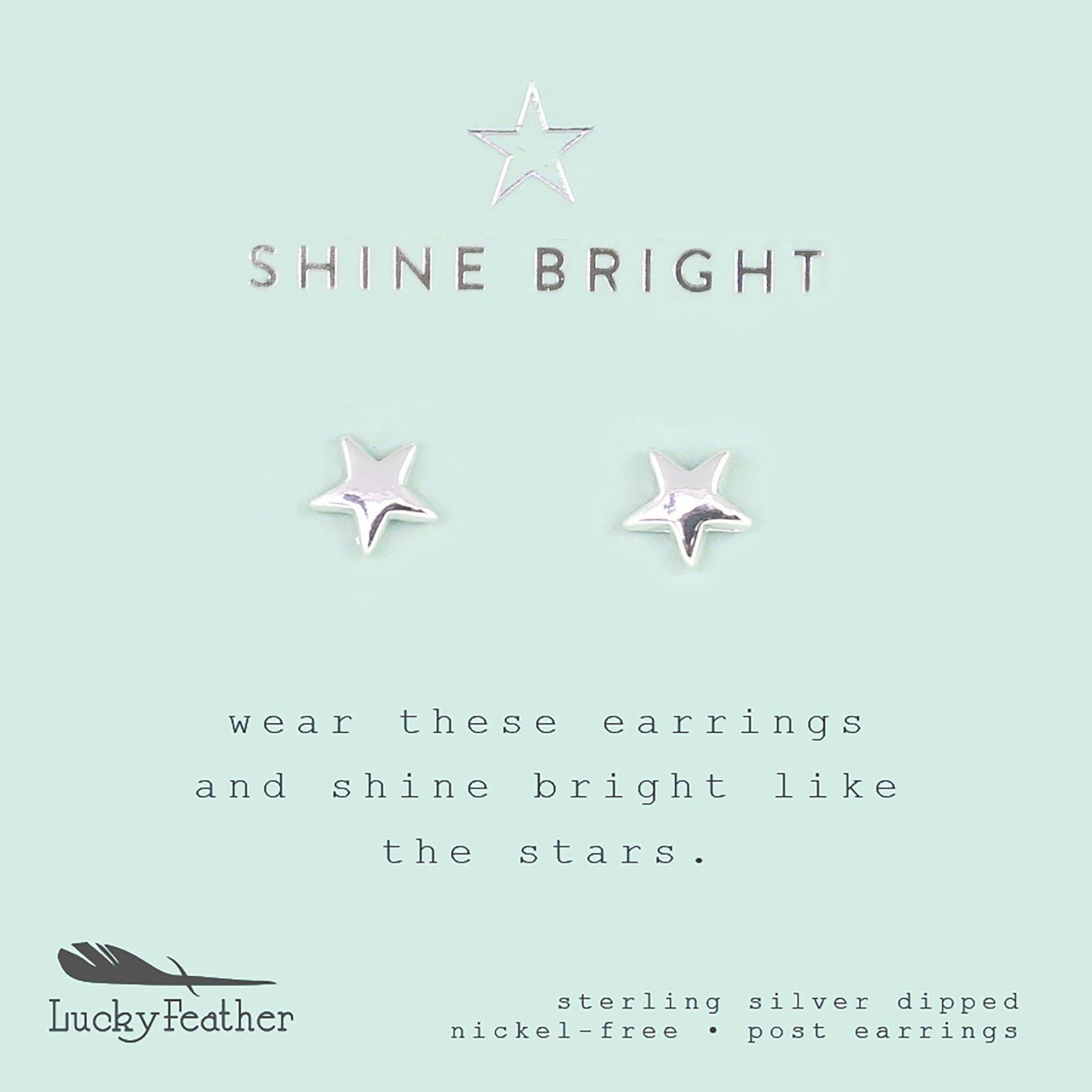 Shine Bright - New Moon Silver Earrings