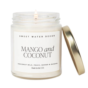 Mango and Coconut 9 oz Soy Candle
