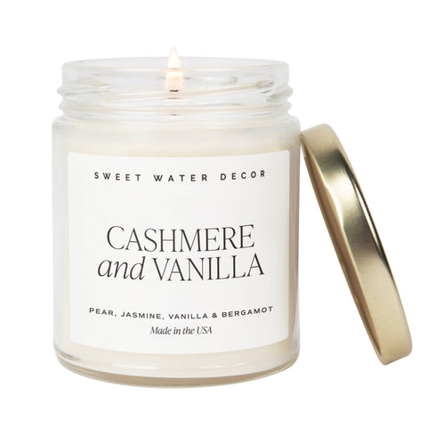 Cashmere and Vanilla 9 oz Soy Candle
