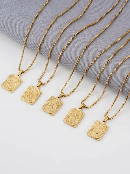 Gold Initial Necklace