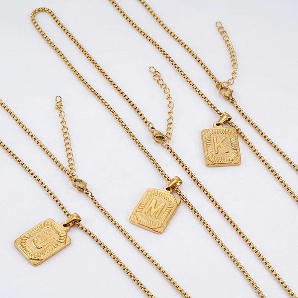 Gold Initial Necklace