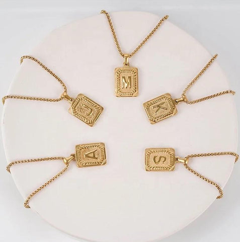 Gold Initial Necklace