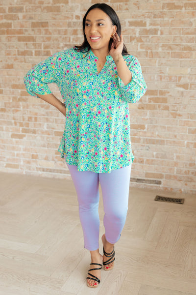 Lizzy Top in Emerald Floral (ONLINE EXCLUSIVE!)
